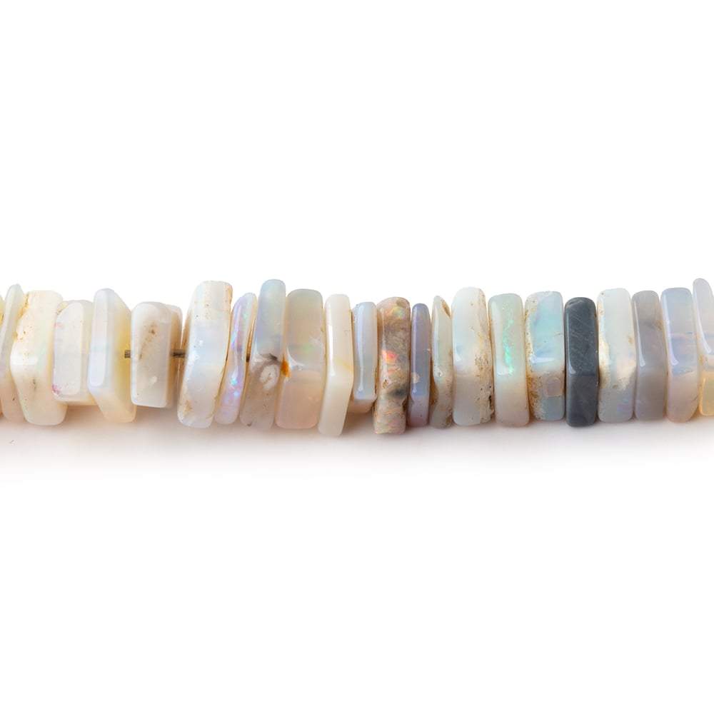 3-6mm Australian Opal Square Plain Heshi Beads 16 inch 270 pieces