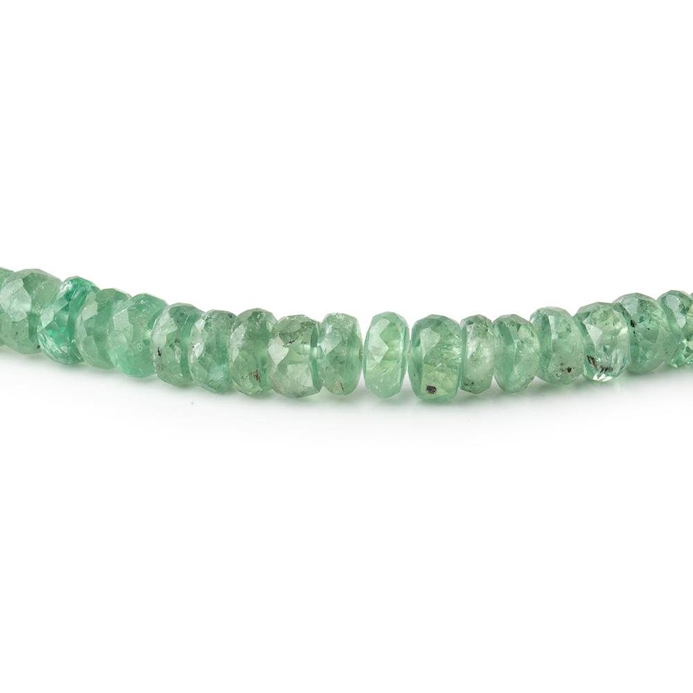 3-6mm Green Kyanite Faceted Rondelle Beads 18 inch 180 pieces - Beadsofcambay.com