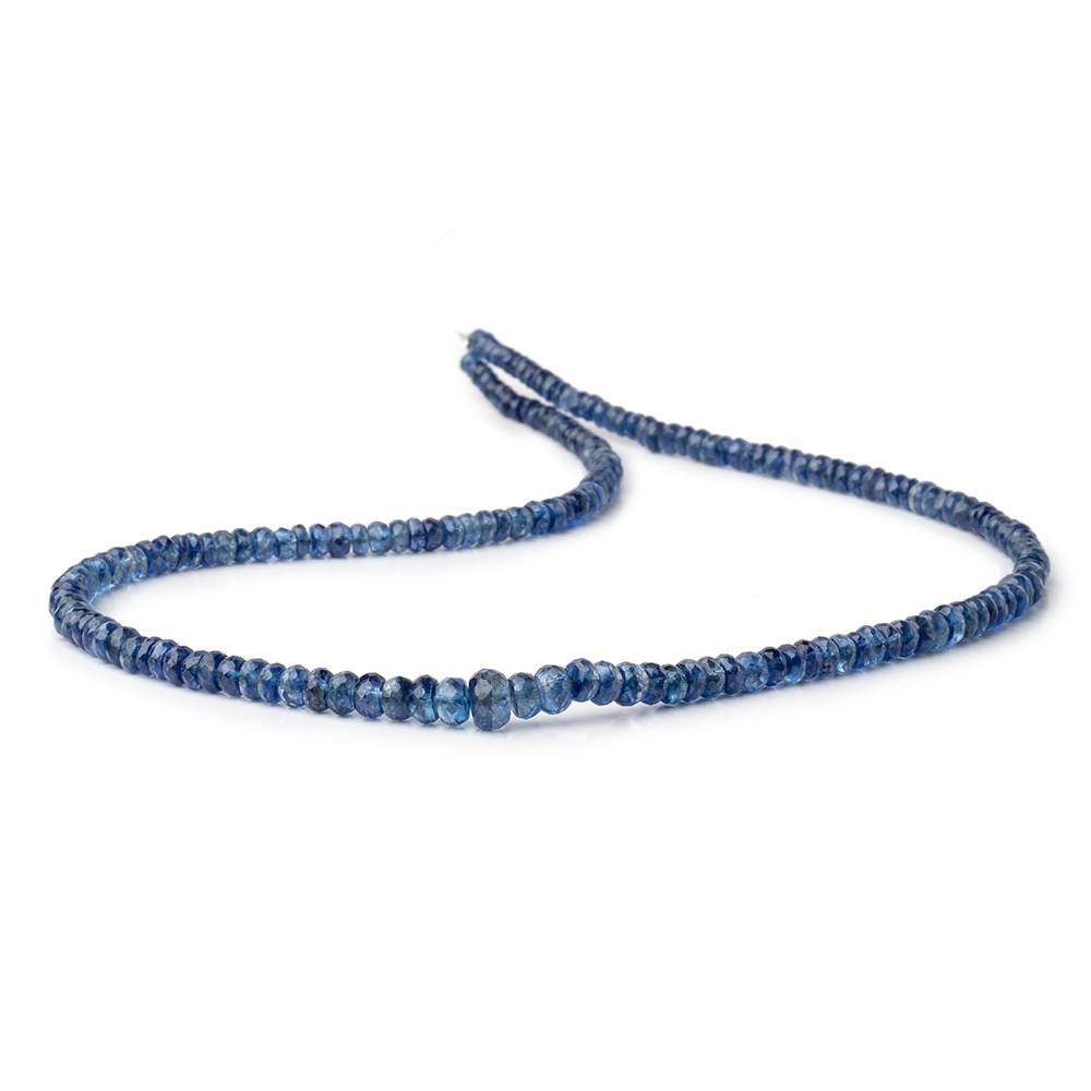 3-6mm Kyanite Faceted Rondelle Beads 16 inch 187 pieces AA - Beadsofcambay.com