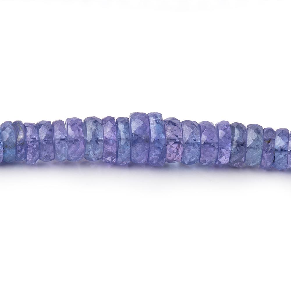 3-7mm Tanzanite Faceted Heshi Beads 16 inch 220 pieces AA - Beadsofcambay.com
