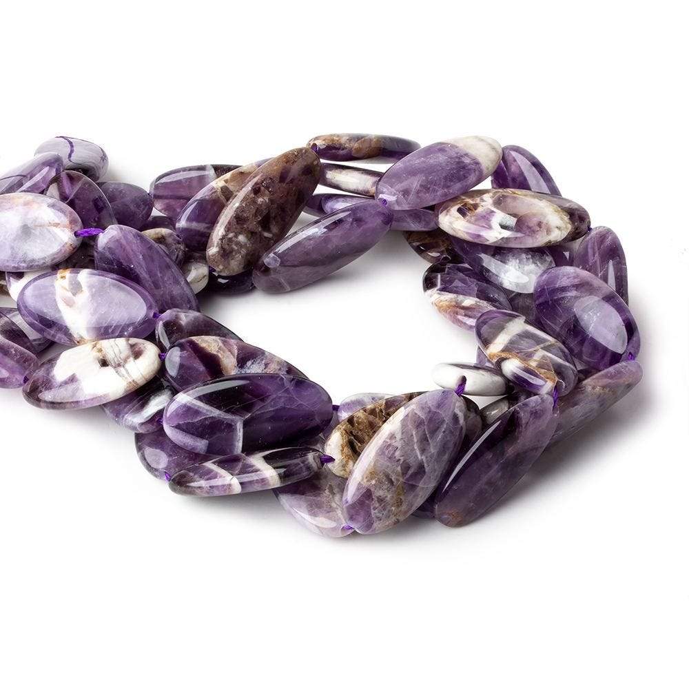 30x15x6mm Cape Amethyst straight drilled plain ovals 15 inch 13 beads - Beadsofcambay.com