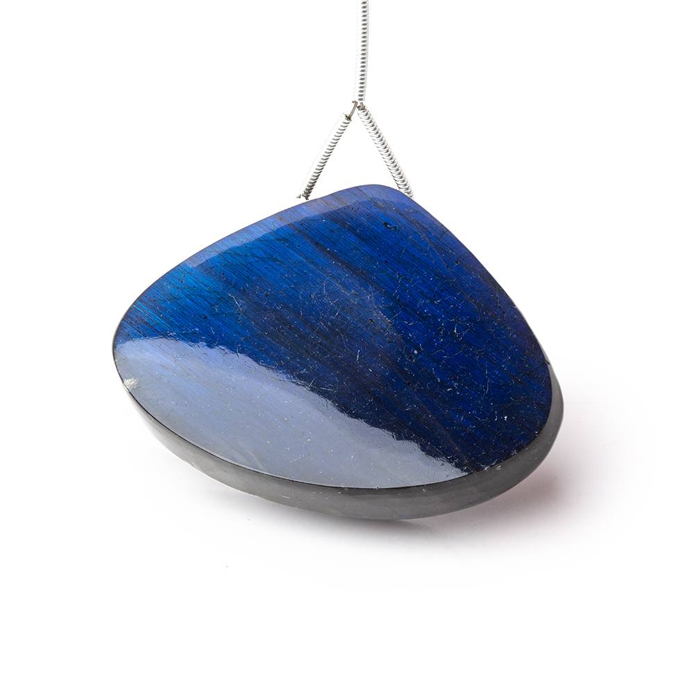 31x42x7mm Labradorite Plain Rounded Triangle Pendant 1 AAA Focal - Beadsofcambay.com