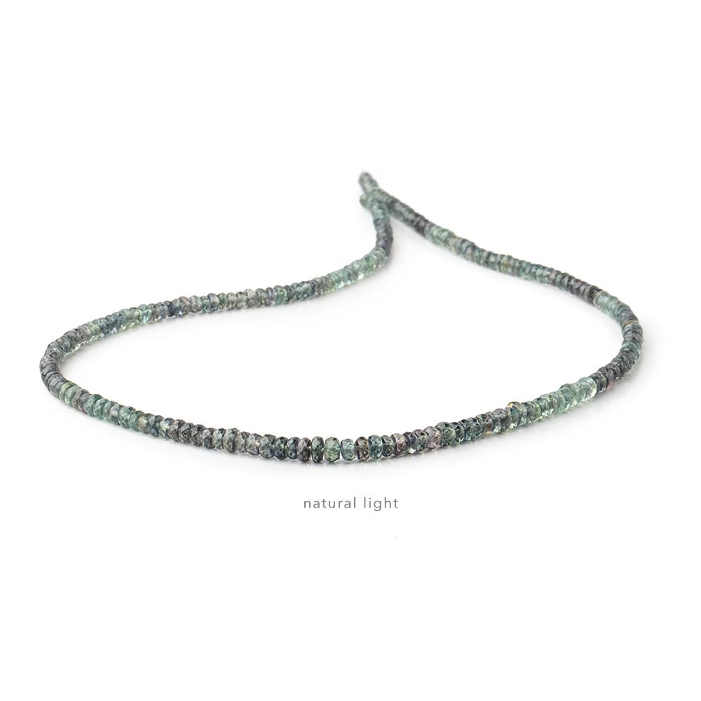 3.5-4mm Color Change Sapphire Faceted Rondelles 16.5 inch 213 Beads - Beadsofcambay.com