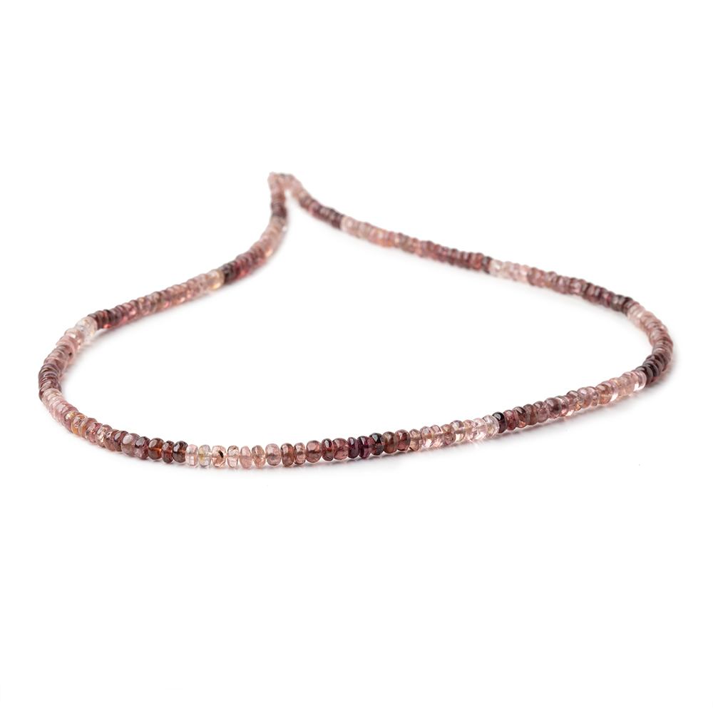 3.5-4mm Multi Color Spinel Plain Rondelle Beads 16 inch 180 pieces - Beadsofcambay.com