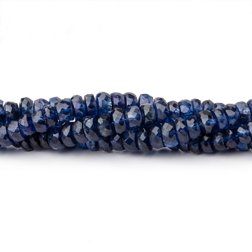 3.5-5.5mm Kyanite Faceted Rondelle Beads 17 inch 190 pieces AA - Beadsofcambay.com