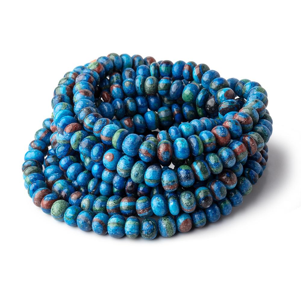 3.5-6.5mm Rainbow Calsilica Plain Rondelle Beads 17 inch 116 pieces - Beadsofcambay.com