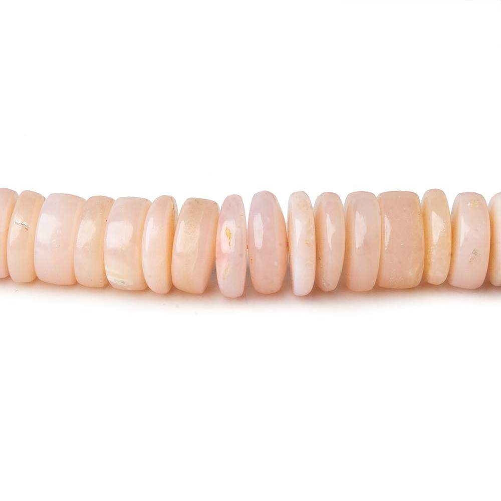 3.5-7.5mm Pink Peruvian Opal Plain Heshi 16 inch 210 Beads A - Beadsofcambay.com