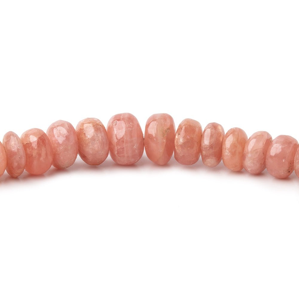 3.5-7.5mm Rhodochrosite Plain Rondelle Beads 18 inch 151 pieces AA - Beadsofcambay.com