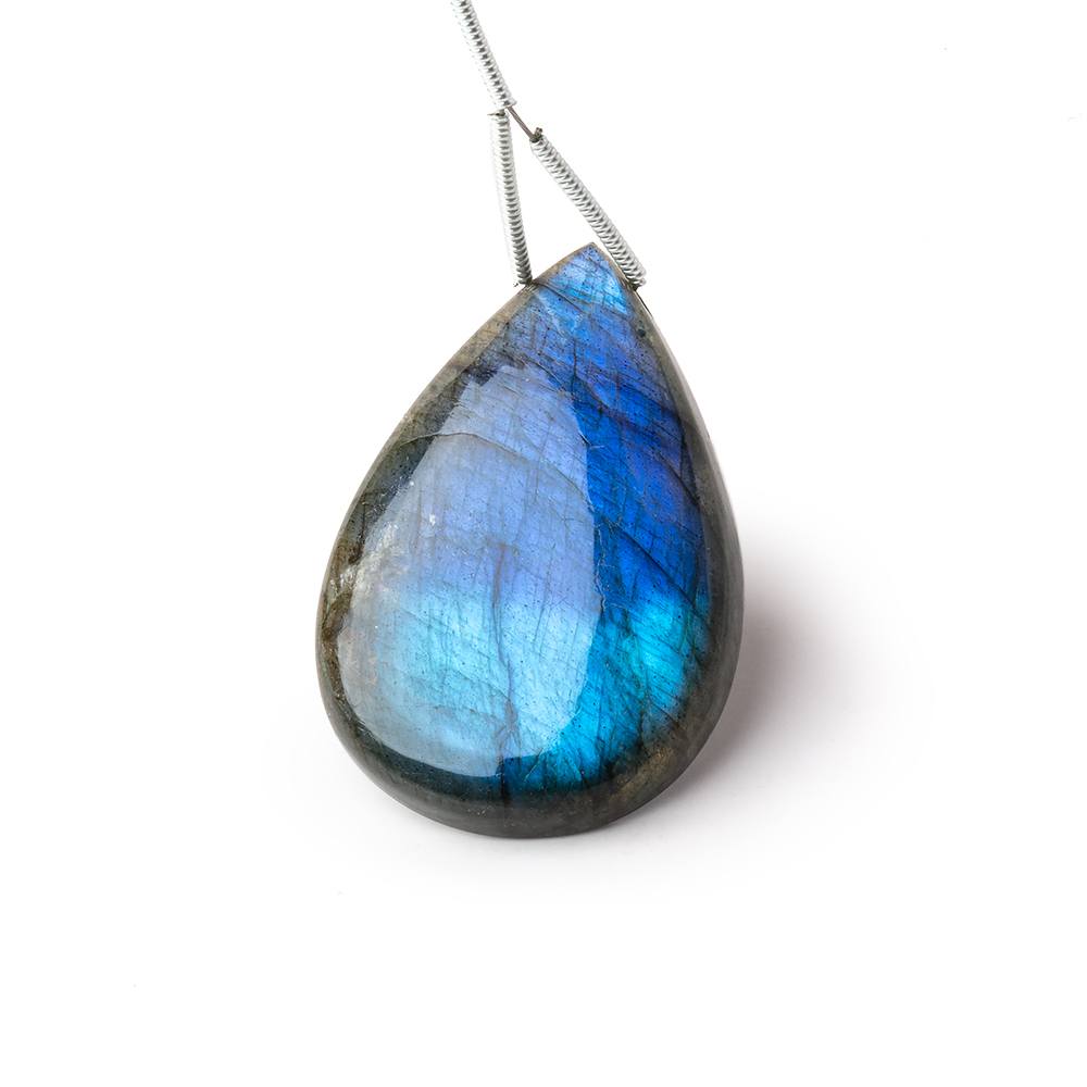 35.5x24.5x6.5mm Labradorite Plain Pear Pendant 1 AAA Focal - Beadsofcambay.com