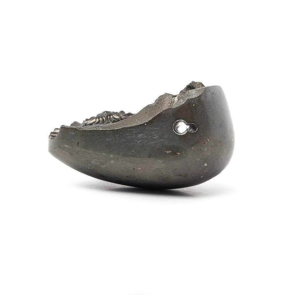 37x29mm Pyritized Ammonite Fossil Bead - Beadsofcambay.com