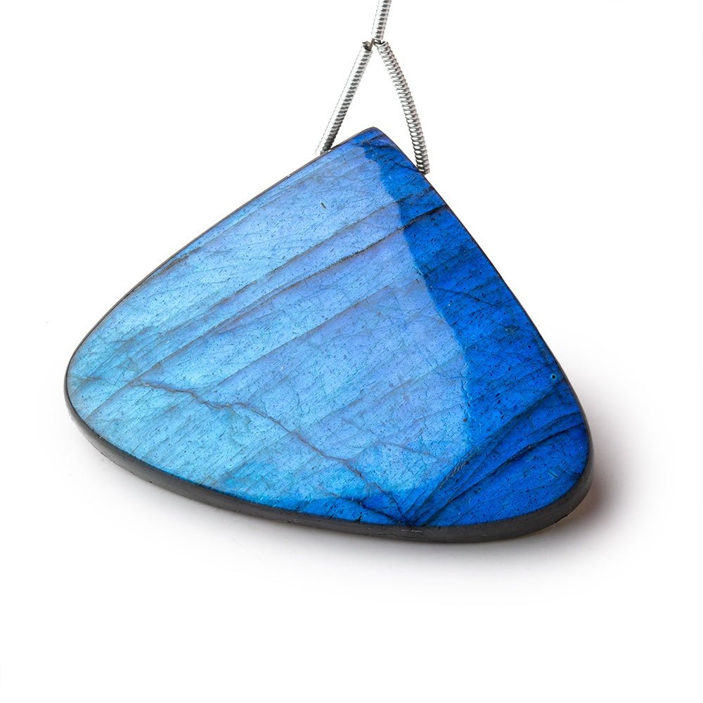37x48x9mm Labradorite Plain Rounded Triangle Pendant 1 AAA Focal - Beadsofcambay.com