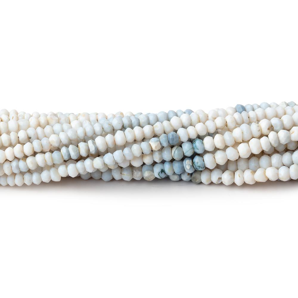 3mm Shaded Owyhee Natural Opal Faceted Rondelle Beads 13 inch 145 pieces - Beadsofcambay.com