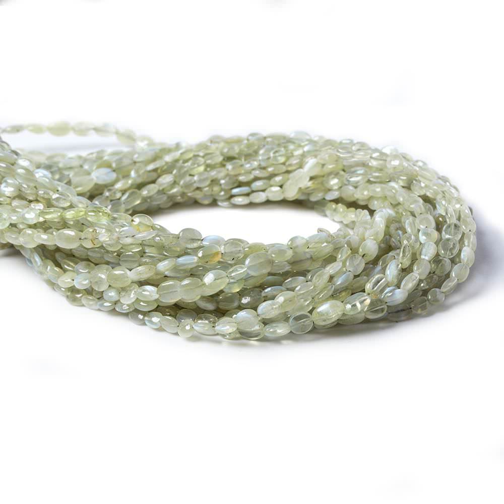 3x2-5x4mm Cat's Eye Chrysoberyl Beads Plain Oval 15.5 inches 87 pieces - Beadsofcambay.com