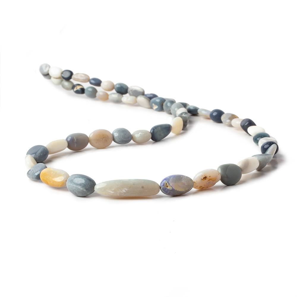 3x3-12x7mm Australian Opal Plain Nugget beads 18 inches 62 pieces A - Beadsofcambay.com