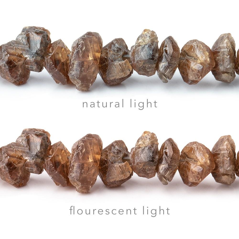 4-6mm Color Change Garnet Unpolished Nugget Beads 16 inch 98 pieces - Beadsofcambay.com