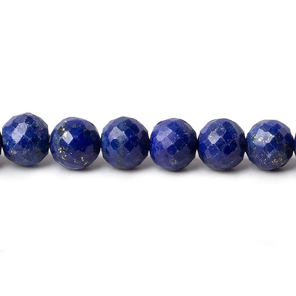 4-6mm Lapis Lazuli Faceted Rounds 15 inch 80 beads - Beadsofcambay.com