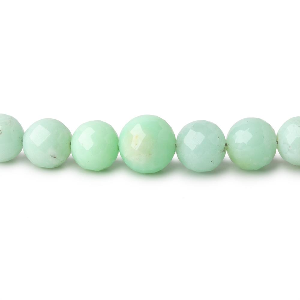 4-6mm Pale Chrysoprase Faceted Round Beads 18 inch 94 pieces - Beadsofcambay.com