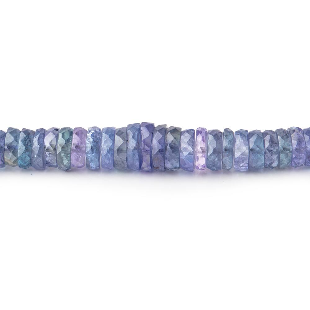 4-6mm Tanzanite Faceted Heshi Beads 16 inch 255 pieces AA - Beadsofcambay.com