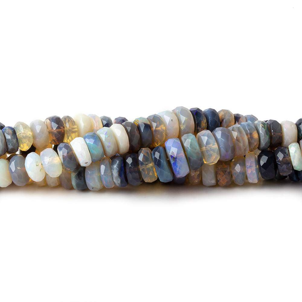 4-7mm Australian Opal Faceted Rondelles Beads 18 inch 195 pieces AA - Beadsofcambay.com