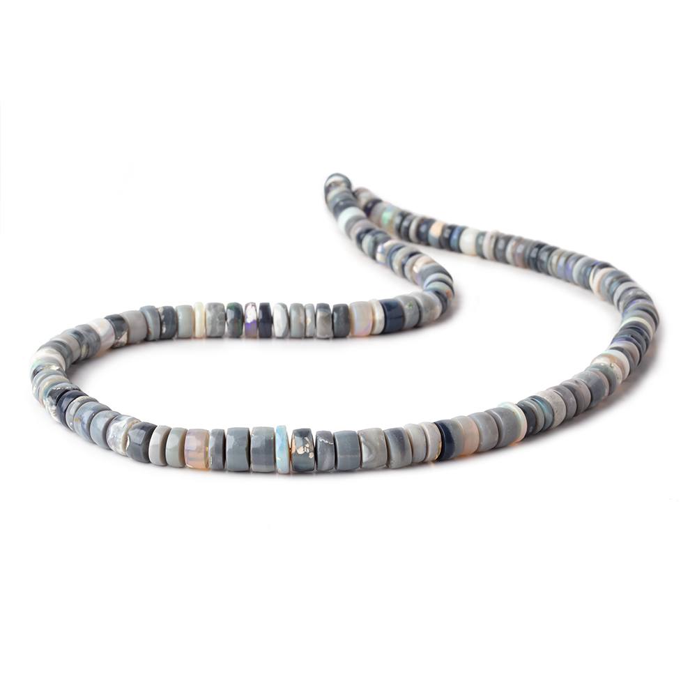 4-7mm Australian Opal Plain Heshi Beads 16 inch 147 pieces AA - Beadsofcambay.com