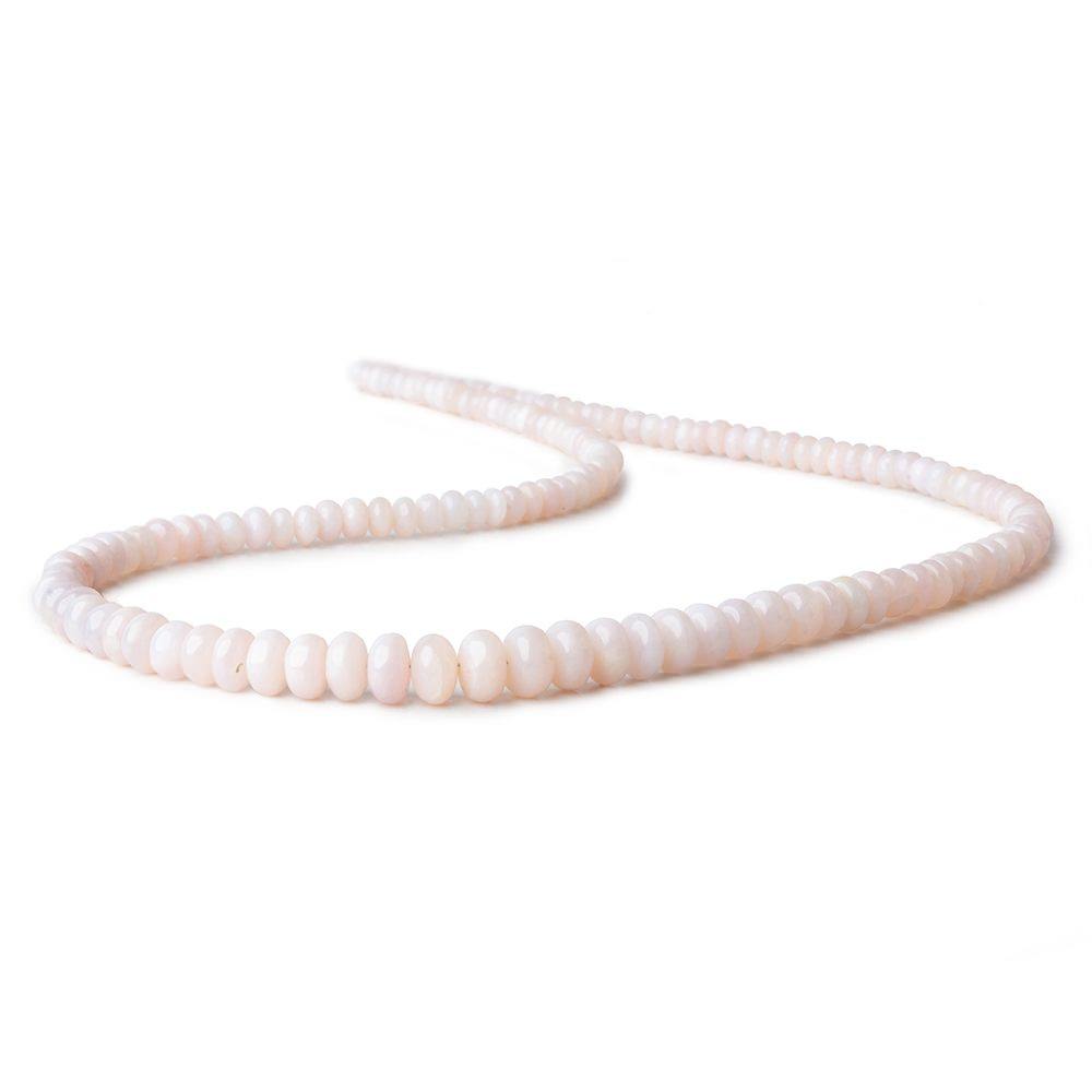 4-7mm Pink Peruvian Opal Plain Rondelle Beads 18 inch 152 pieces AAA - Beadsofcambay.com