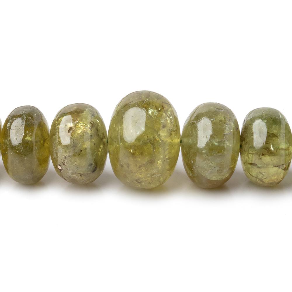 5-11mm Grossular Garnet Plain Rondelle Beads 16 inch 85 pieces - BeadsofCambay.com