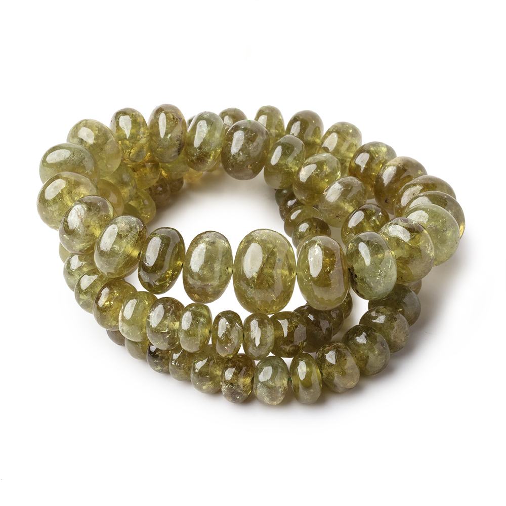 5-11mm Grossular Garnet Plain Rondelle Beads 16 inch 85 pieces - BeadsofCambay.com