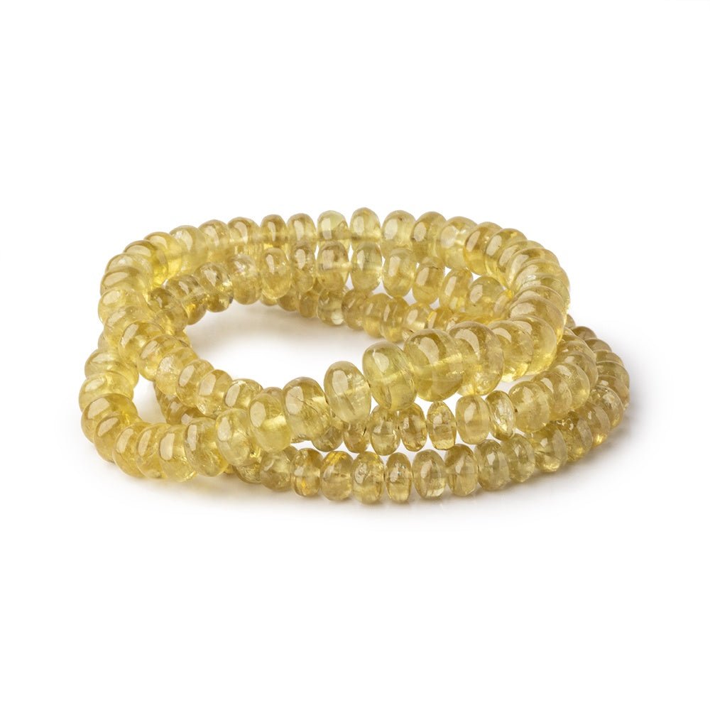 4.5-6.5mm Grossular Garnet Plain Rondelle Beads 16.5 inch 129 pieces AA - Beadsofcambay.com