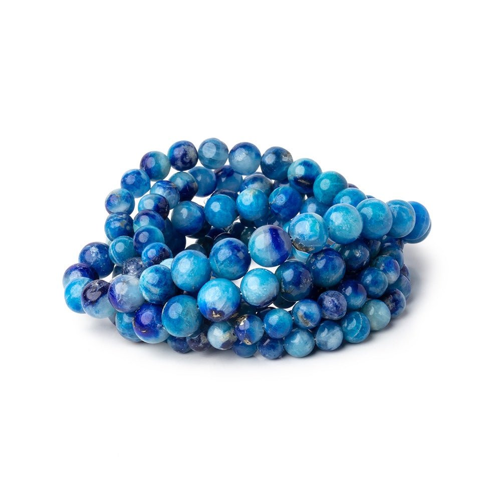 4.5-8mm Afghanite Plain Round Beads 18 inch 74 pieces AAA - Beadsofcambay.com