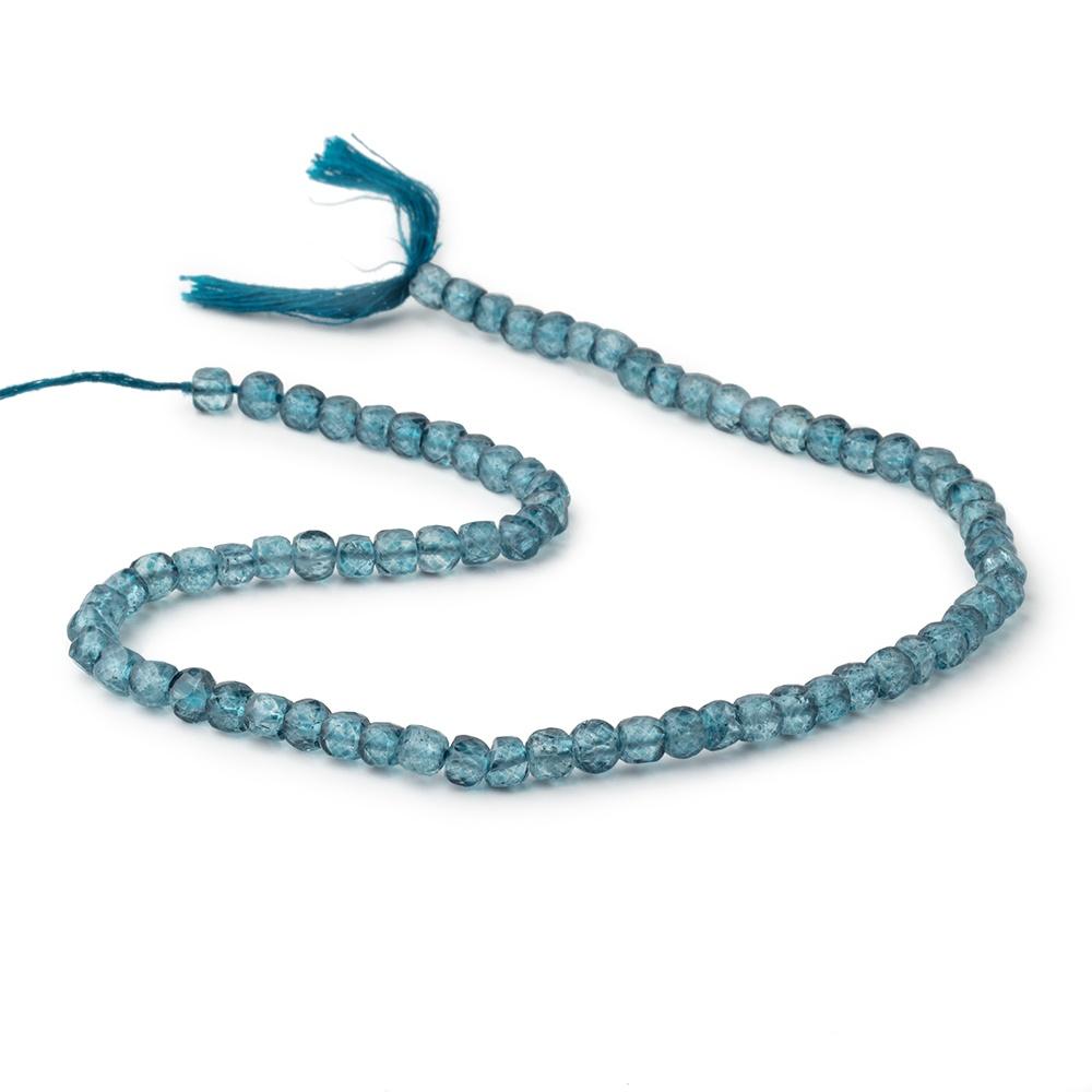 4.5mm Mystic Blue Topaz Micro Faceted Cube Beads 12 inch 70 pieces - Beadsofcambay.com