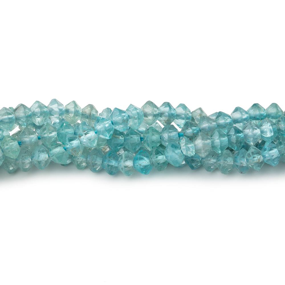 4mm Apatite Micro Faceted Disc Rondelle Beads 15.25 inch 140 pieces