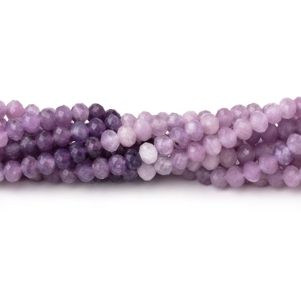 4mm Cape Amethyst Micro Faceted Rondelle Beads 12.5 inch 102 pieces - Beadsofcambay.com