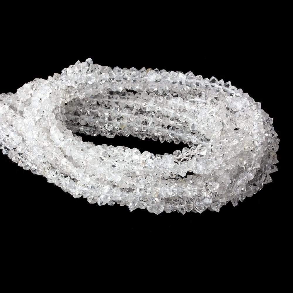 4x2-5x4mm Double Terminated Quartz Crystals 170 beads 16 inch - Beadsofcambay.com
