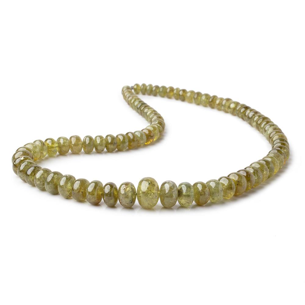 5-11mm Grossular Garnet Plain Rondelle Beads 16 inch 85 pieces - Beadsofcambay.com