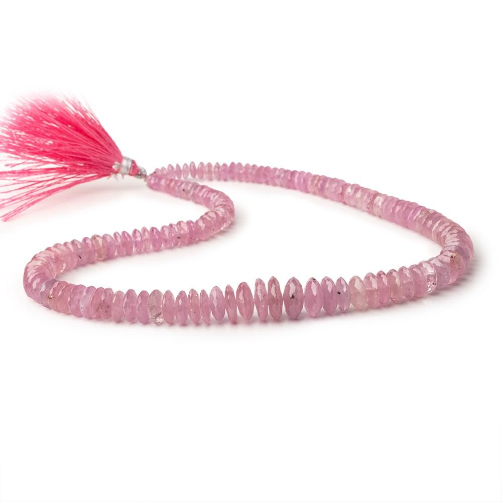 5-12mm Ruby German Faceted Rondelle Beads 16 inch 122 pieces - Beadsofcambay.com