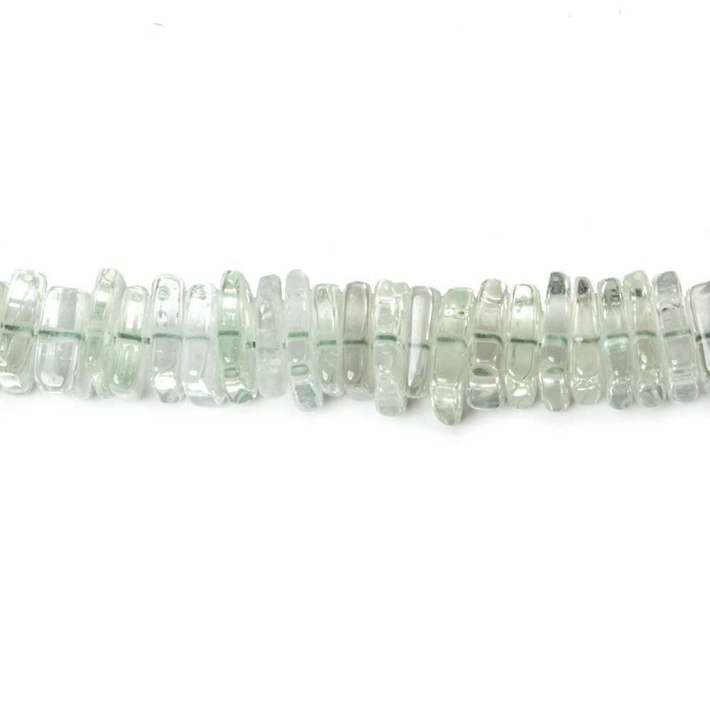 5-6mm Prasiolite Plain Square Heshi Beads 280 pieces - Beadsofcambay.com