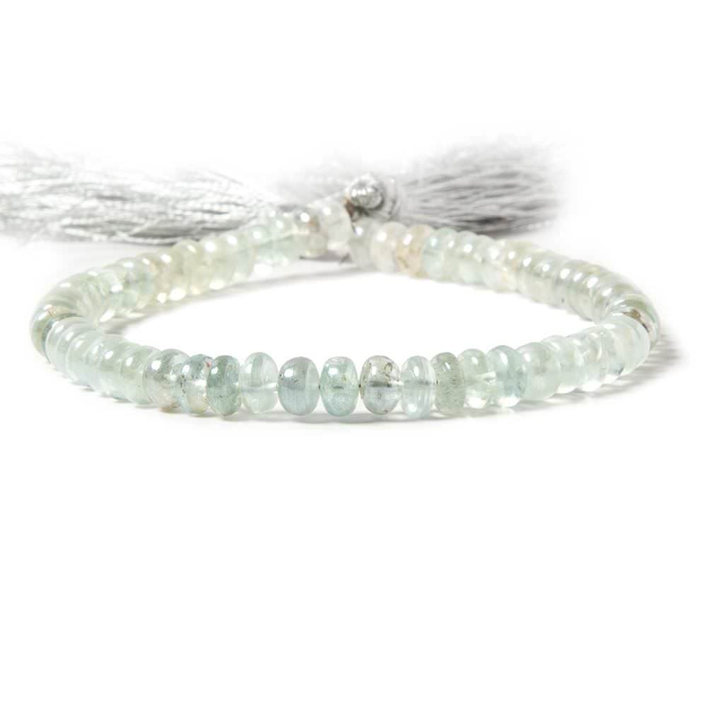 5-6mm Silver Mystic Multi Beryl plain rondelles 8 inch 61 beads - Beadsofcambay.com