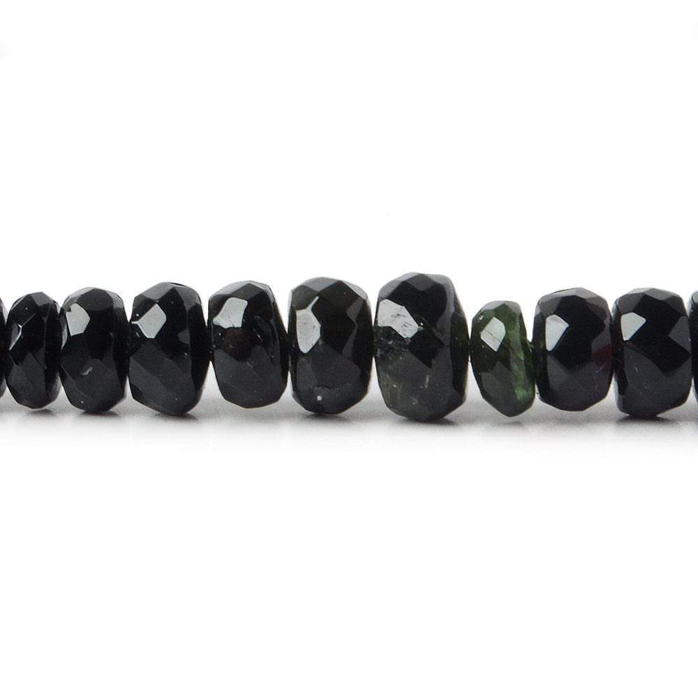 5-7mm Chrome Tourmaline Faceted Rondelle 14 inch 122 pieces - Beadsofcambay.com