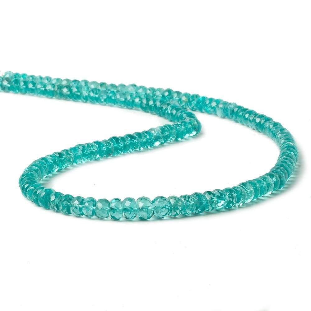 5mm Apatite faceted rondelle Beads 16 inch 13 pieces AA - Beadsofcambay.com