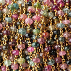 Multi Color Tourmaline Beads