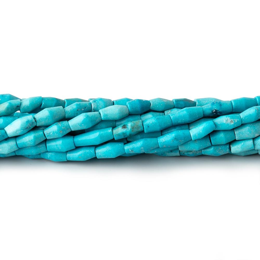 5x2mm Turquoise Howlite Plain Rice Beads 18 inches 94 pieces - Beadsofcambay.com