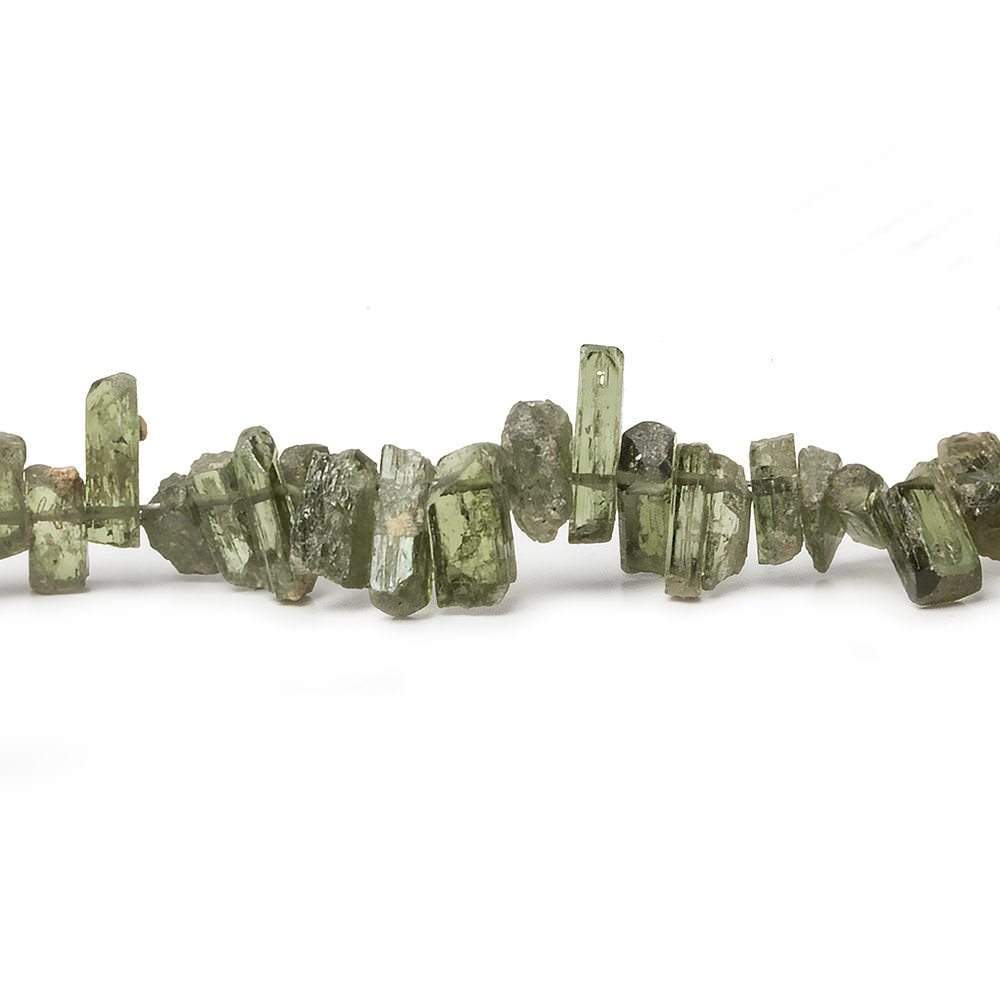 5x3-10x3mm Chrome Diopside Top Drilled Natural Crystals 15.5 inch 145 pieces - Beadsofcambay.com