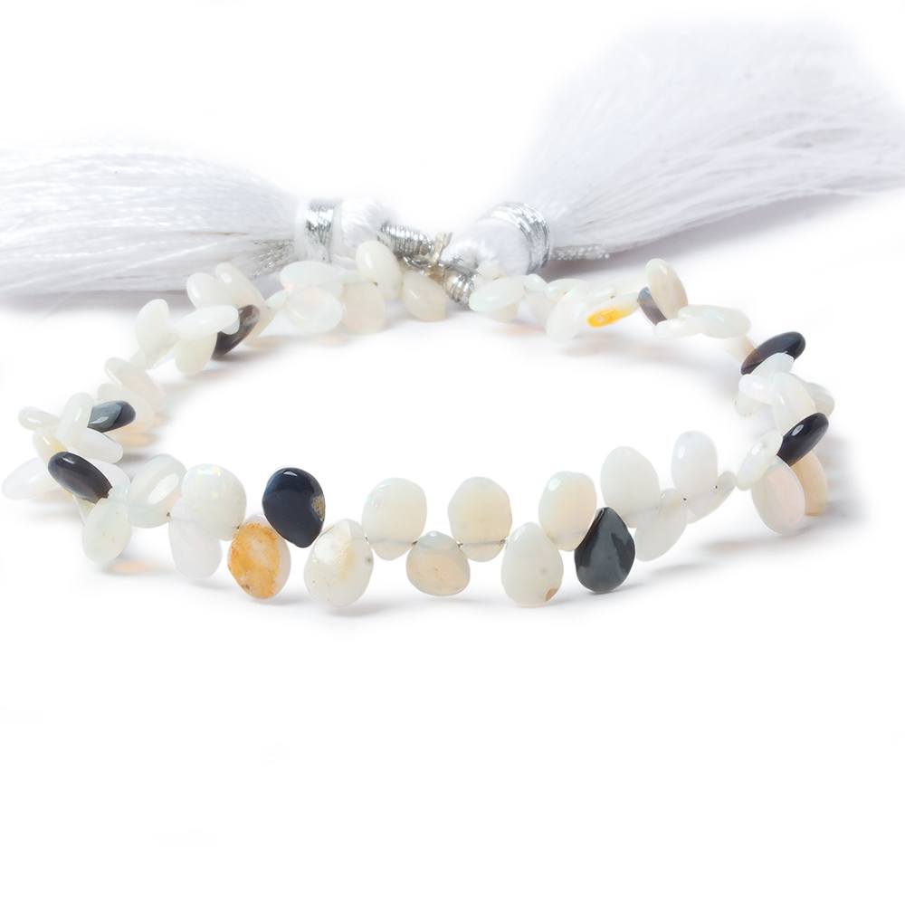 5x3-6x4mm Australian Opal Plain Pear Beads 7.5 inch 69 pieces - Beadsofcambay.com