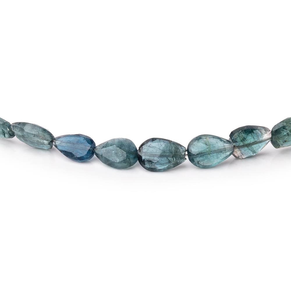 5x3-7x5mm Indicolite Bi-Color Tourmaline Faceted Pear Beads 16 inch 69 pieces - Beadsofcambay.com