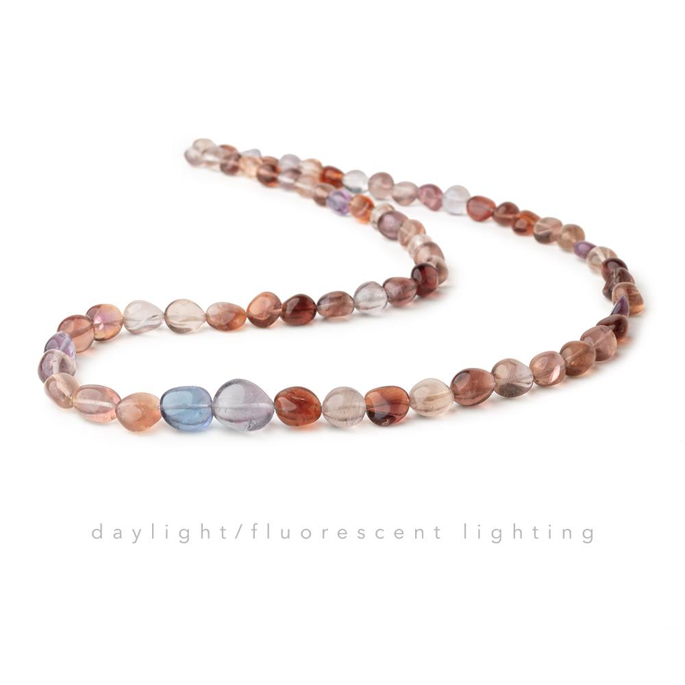 5x5-11x10mm Color Change Fluorite Plain Nugget Beads 18 inch 67 pieces - Beadsofcambay.com