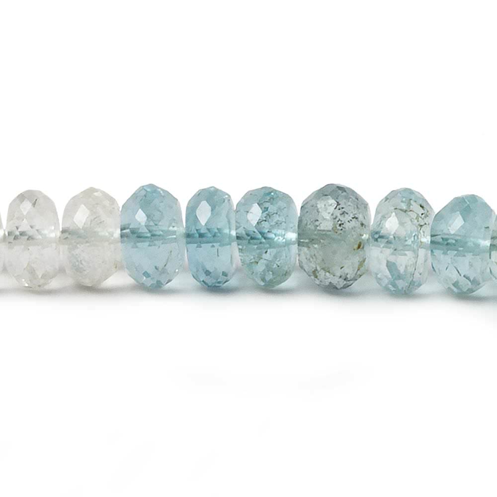 6-7mm Multi Color Beryl Beads Faceted Rondelle 15 inch 99 pieces - Beadsofcambay.com