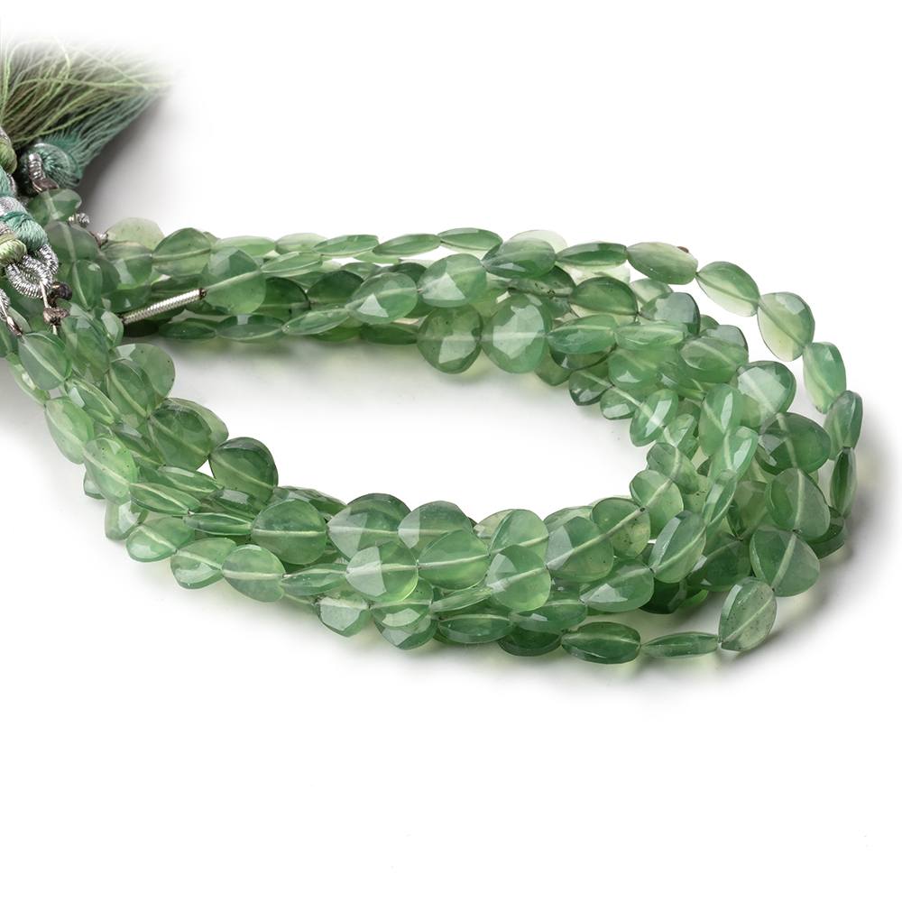 6-7mm Serpentine Straight Drilled Faceted Hearts 8 inch 26 Beads - Beadsofcambay.com