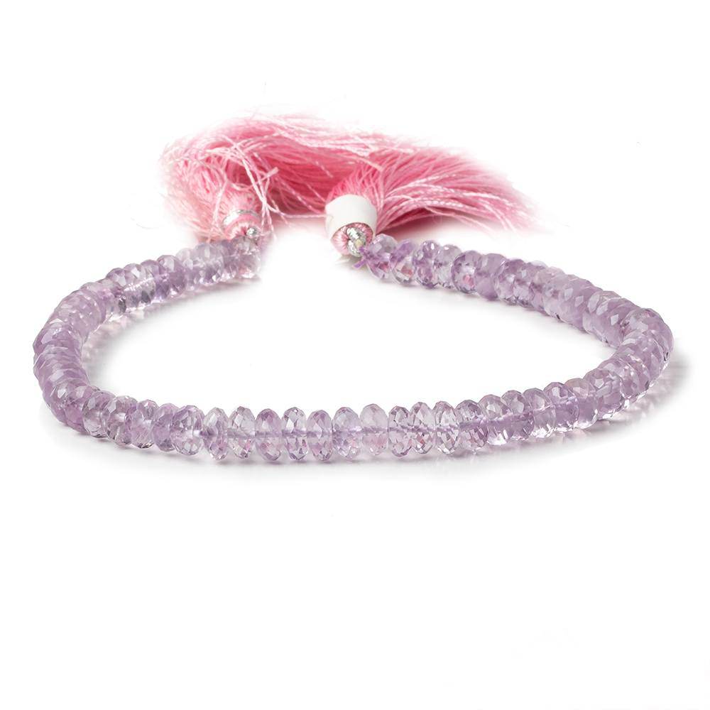 6.5-7mm Pink Amethyst Faceted Rondelles 9 inch 65 beads A - Beadsofcambay.com