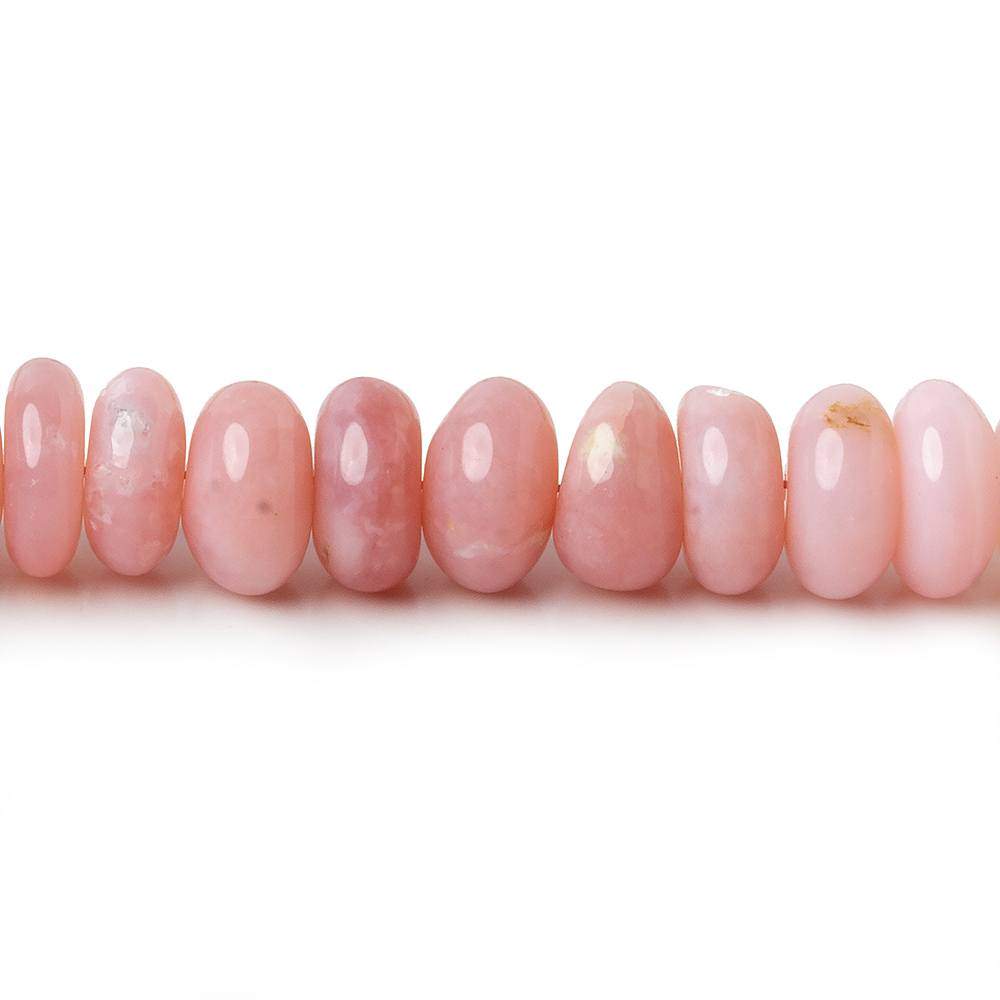 6.5-7mm Pink Peruvian Opal Plain Rondelle Beads 16 inch 90 beads AAA - Beadsofcambay.com
