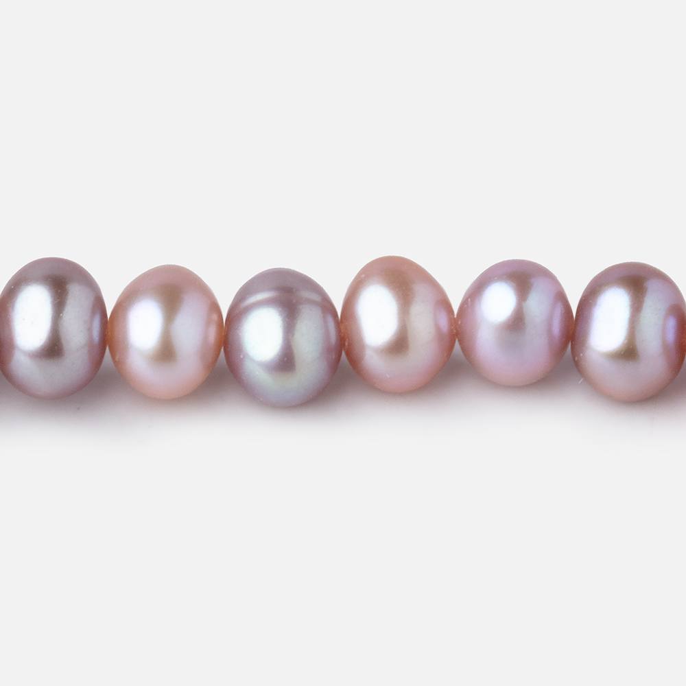 6.5x5mm Tri Color Off Round Freshwater Pearls 15.5 inch 70 Beads - Beadsofcambay.com